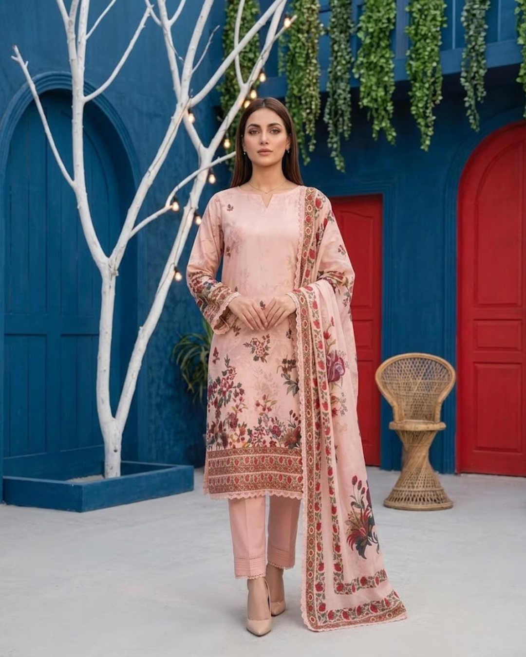 S.N Volume# 02 Air Jet – Peach & Pink (Printed)