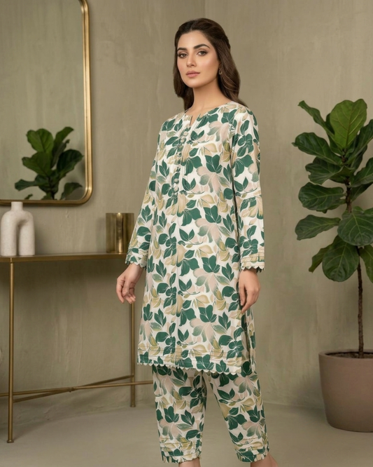 Summer Dynasty Cotton 2Pc - Floral Design