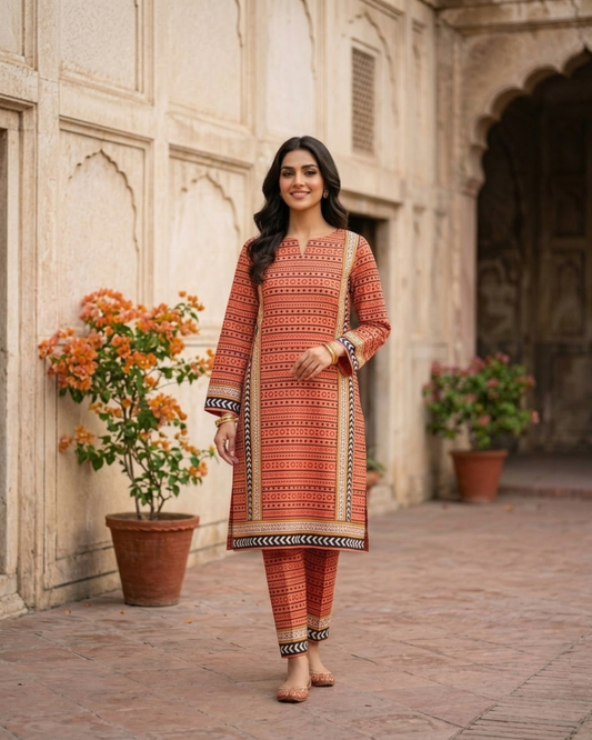 Summer Dynasty Cotton 2Pc - Floral Design